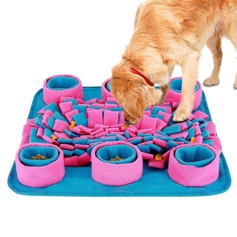 Pet Snuffle Puzzle Training Food Dispenser Mat | Dog enrichment, Dog ...