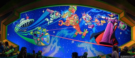 Updated Buzz Lightyear Space Ranger Spin Mural Features Space(ship ...