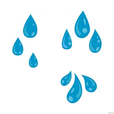 Water Drops Vector in Illustrator, SVG, JPG, EPS, PNG - Download ...