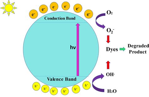 Mechanism of photocatalytic degradation of dye | Download Scientific ...