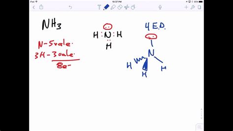 Ammonia VSEPR Structure - YouTube