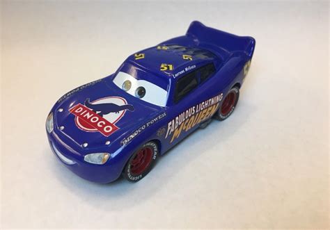 CUSTOM Disney Pixar Cars 3 1:55 Dinoco Fabulous Lightning McQueen #51 ...