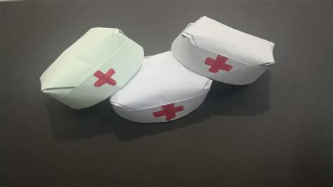 DIY | How To Make an Easy Nurse Hat |Origami Cap Doctor - YouTube