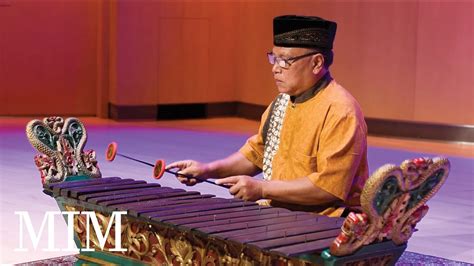 Indonesian gambang (xylophone), played by gamelan artist Mas Midiyanto ...