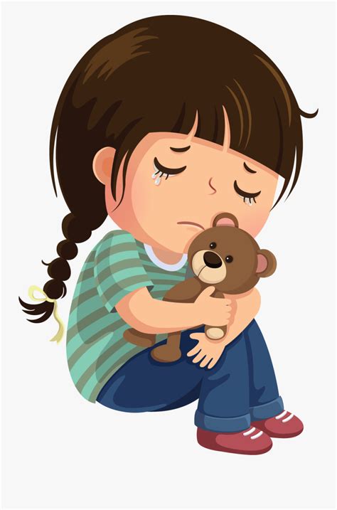 Young Girl - Sad Wallpaper In Cartoon , Free Transparent Clipart ...