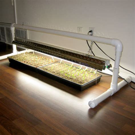 DIY PVC Grow Light Stand - Fine Gardening