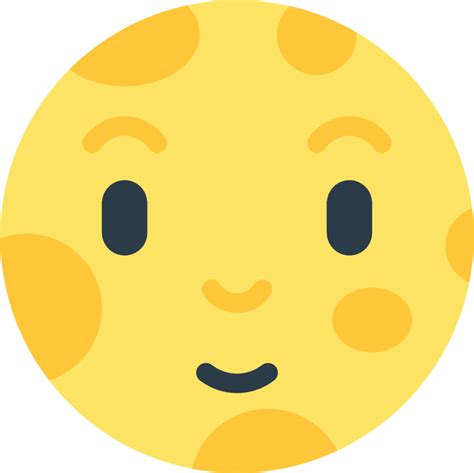 "full moon with face" Emoji - Download for free – Iconduck