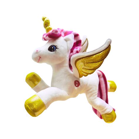 Story-Telling Soft Toy Plush Unicorn with Color Changing LED Light ...