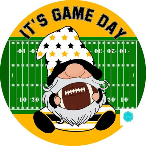 It's Game Day Sign, Football Field Sign, Black and Gold Sign, Fall Sign ...