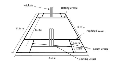 Cricket Pitch: Length & Width (With Dimensions & Visual Illustration ...