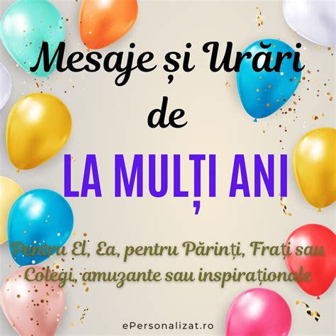 Mesaje si urari de La Multi Ani pentru evenimente frumoase - Cadouri ...