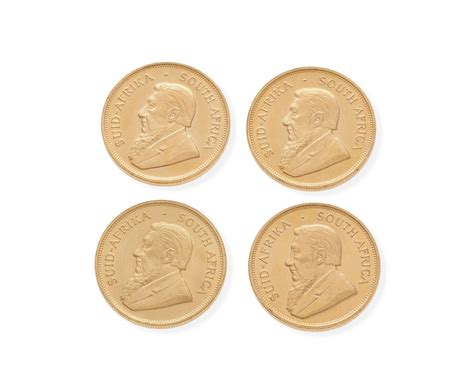 Lot - Four South African Krugerrand gold coins