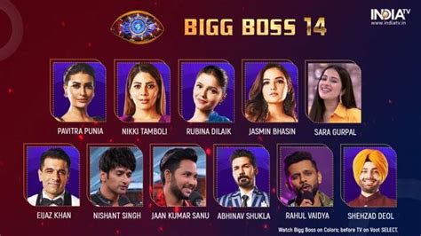 Bigg Boss 14: Contestants List [OFFICIAL]