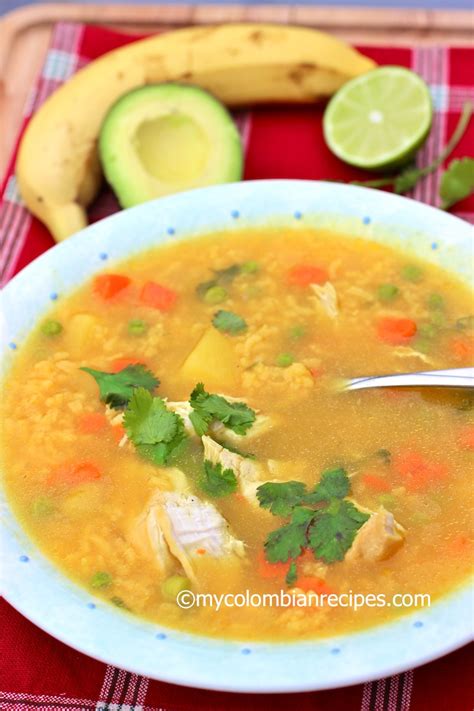 Sopa de Arroz con Pollo (Rice and Chicken Soup) - My Colombian Recipes