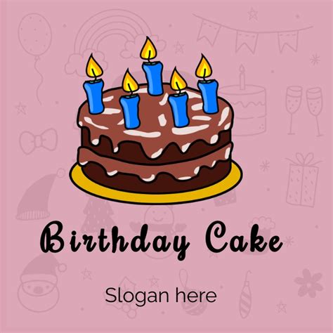 Birthday cake logo Template | PosterMyWall