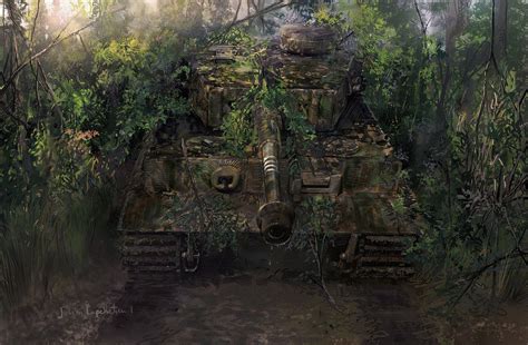 Julien lepelletier ART - Tiger Tank Camouflage