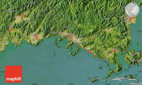 Satellite Map of Iwakuni