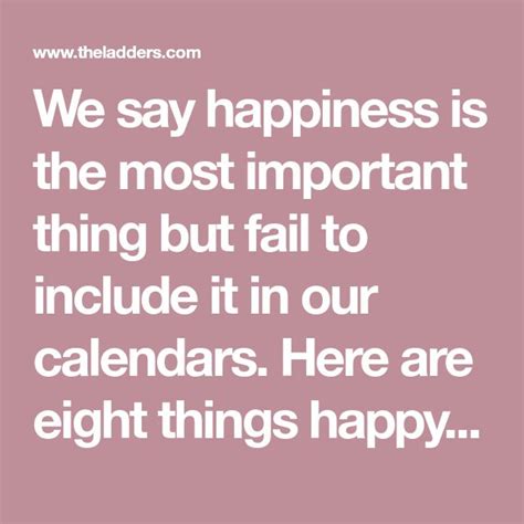 We say happiness is the most important thing but fail to include it in ...