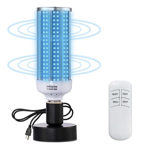 UV Light Sanitizer, UVC Disinfection Light Bulb 100W Germicidal Lamp ...