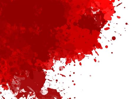 Free Vector | Halloween background with red blood splatter design