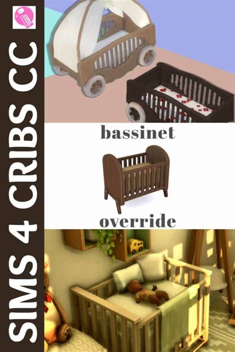 17+ Sims 4 Cribs CC: Sleigh Beds & Bassinet Options - We Want Mods