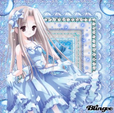 Anime Girl {Blue & White} Picture #115506001 | Blingee.com