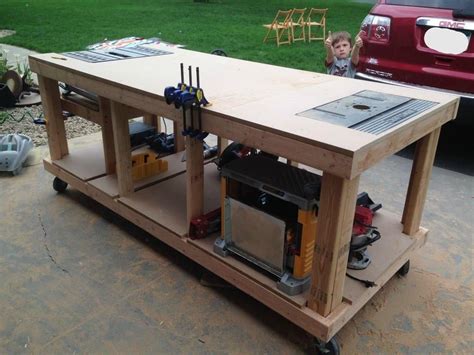 11 Table Saw Workbench Plans You Can DIY Easily