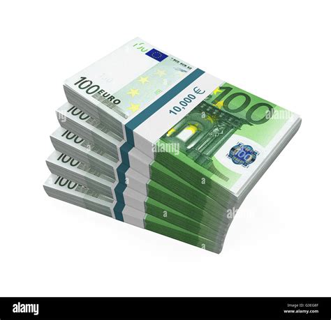 Stapel von 100 Euro-Banknoten Stockfotografie - Alamy