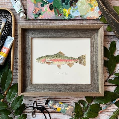 Rainbow Trout Art - Etsy