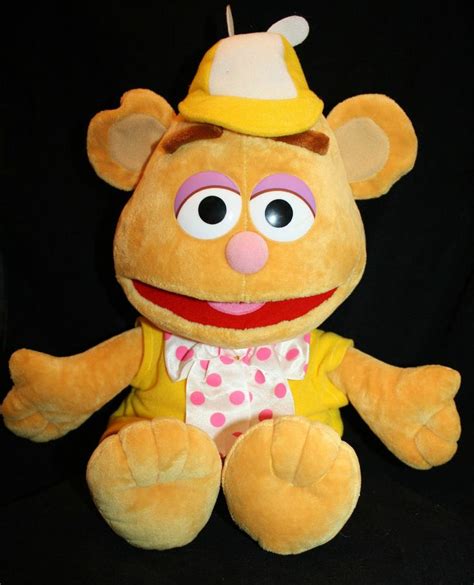 Baby Fozzie Bear Muppet Babies Velour Plush 16" Stuffed Toy Fozie Ses…