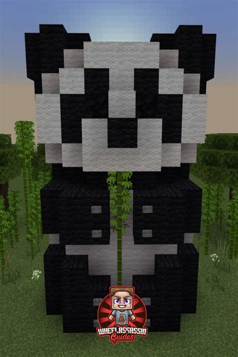 A Panda built in Minecraft!! | Minecraft, Minecraft evleri, Hayvan