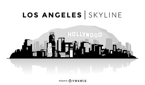 Los Angeles Skyline Illustration Vector Download