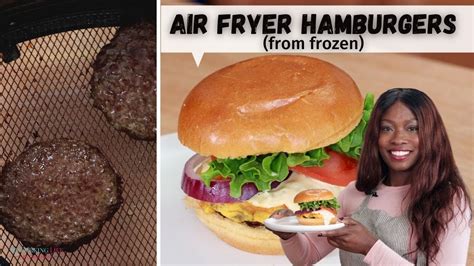 How to make Frozen Hamburger Patties in the Air Fryer (NO THAW!) - YouTube