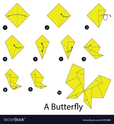 step by step instructions how to make origami A Butterfly. Download a ...