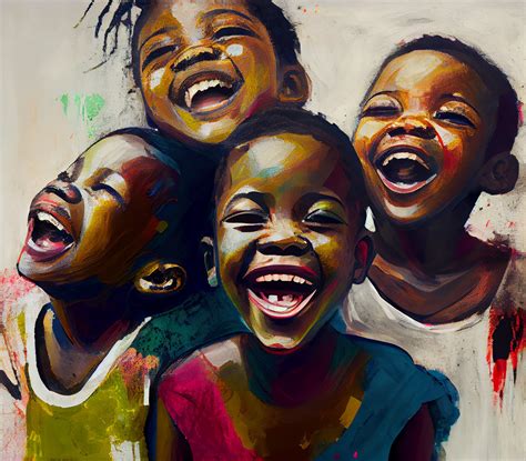 Black Children Laughing