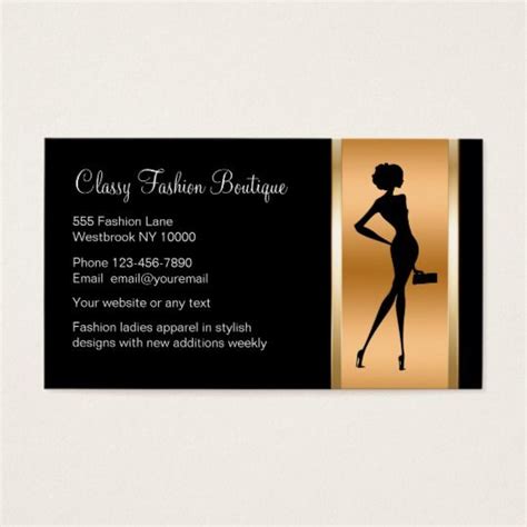 Classy Ladies Fashion Boutique Business Card | Zazzle | Boutique ...