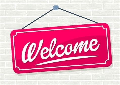 Premium Vector | 'Welcome' hand lettering design, Typographic ...