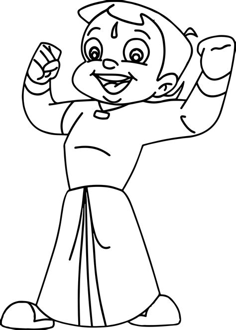 Chota Bheem Printable Coloring Pages