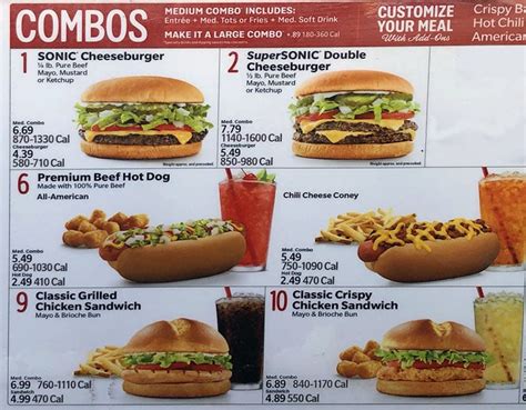 Sonic Printable Menu