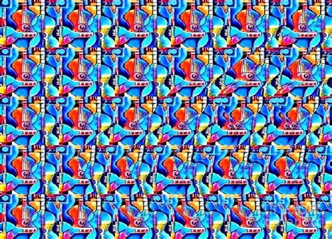 Guitar Stereogram Digital Art by JMarP - Pixels