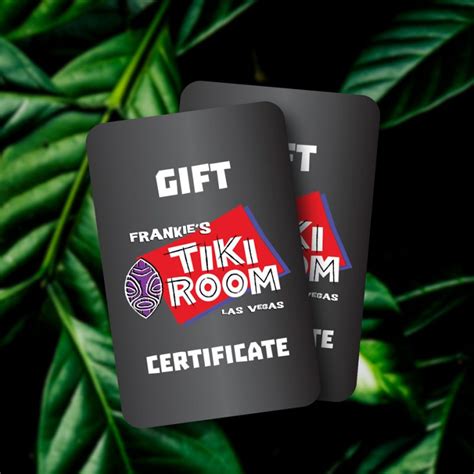 Frankies Gift Certificates - Frankie's Tiki Room