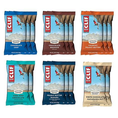 Clif Bar - Energy Bars Variety Pack (16 Count) - Food and Nutrition Website