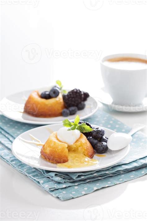 White chocolate lava cake 15680654 Stock Photo at Vecteezy