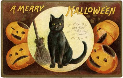 20 Halloween Cat Clipart (Black Cats)! - The Graphics Fairy