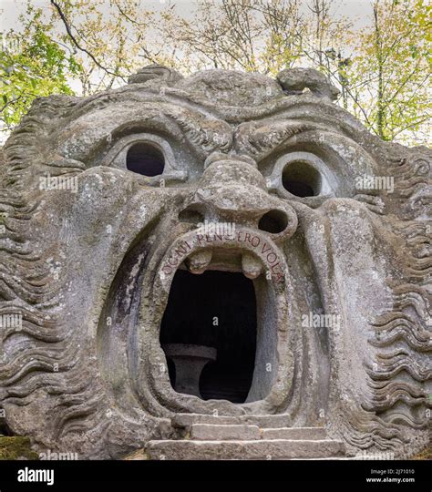 The Monsters Park, Sacred Grove in Bomarzo, Italy, Lazio. Gardens of ...