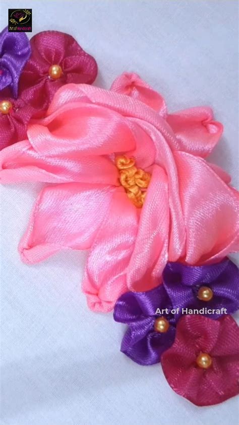 Super Easy Guide for Ribbon Rose Embroidery | Embroidery Tutorial ...