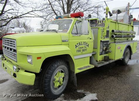 1982 Ford F800 pumper fire truck in Atalissa, IA | Item GC9786 sold ...