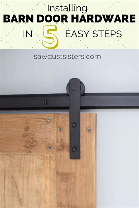 Installing Barn Door Hardware in 5 Easy Steps | Barn door installation ...