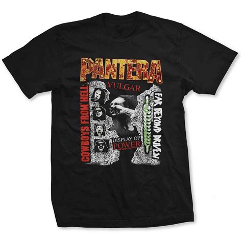 Pantera '3 Albums' (Black) T-Shirt