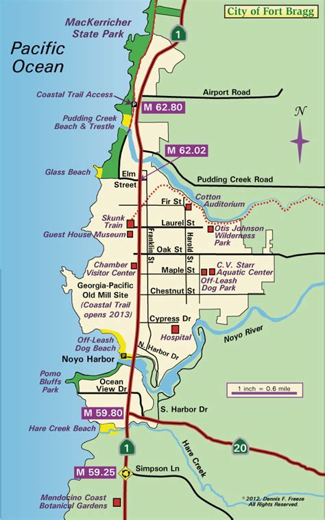 Fort Bragg California Map | secretmuseum